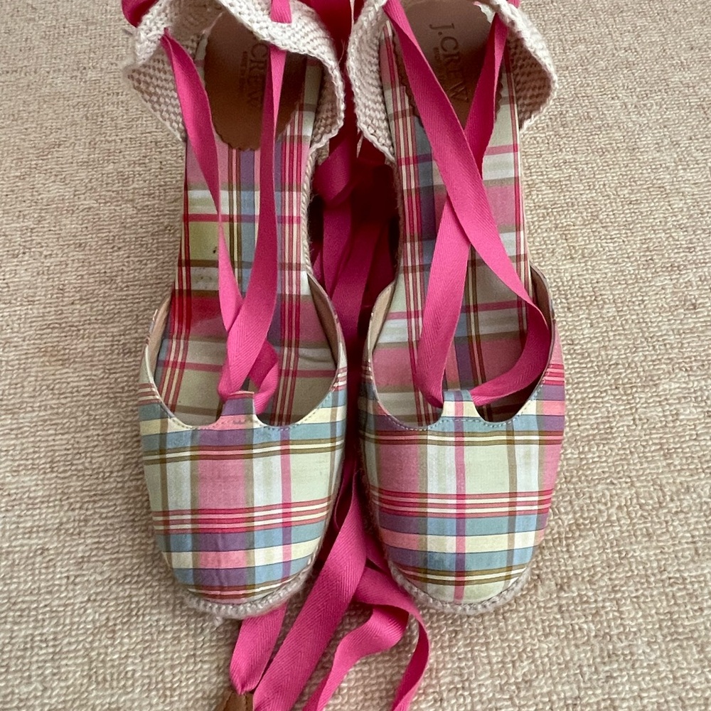 J. Crew Corsica Madras Espadrilles